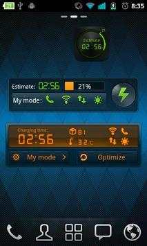 Black Theme GO Power Battery screenshot 2