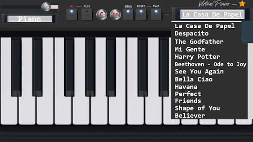 Virtual Piano screenshot 1