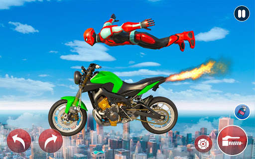 New Crazy Rope Spider Girl Bike Stunts Master 2021 screenshot 5