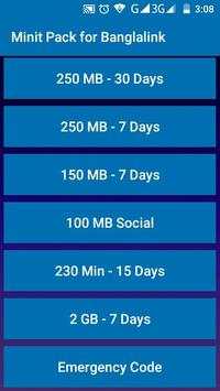 Minit Pack for Banglalink screenshot 3
