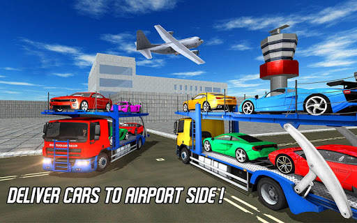 Cargo Airplane: Car Transporter Truck Driving Game screenshot 22