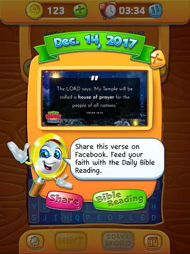 Daily Bible Word Search screenshot 1