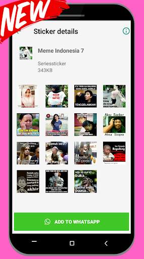 Perang Gambar Meme Indonesia For WAStickerApps screenshot 7