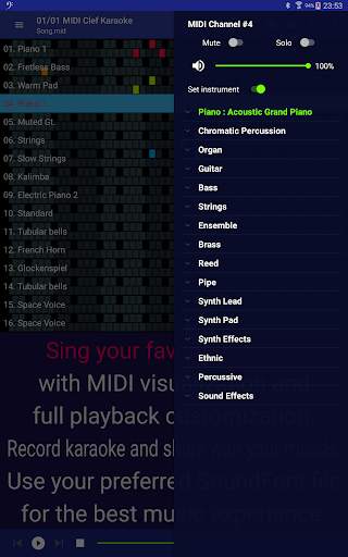 MIDI Clef Karaoke Player 15 تصوير الشاشة