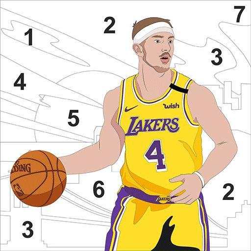 Basketball Color by Numbers 1.5