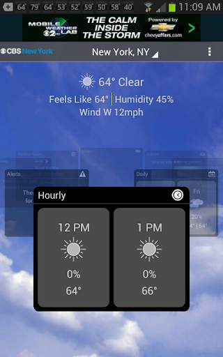 CBS New York Weather screenshot 1
