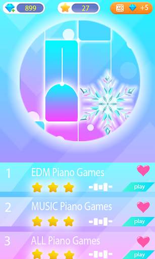Piano Tap Tiles - Elsa Game screenshot 1