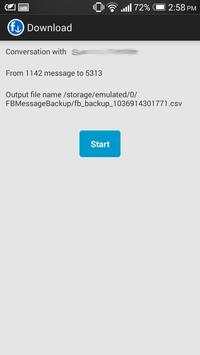 Message Backup for facebook screenshot 4