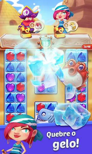 Gemas Crush -Free Match 3 Jewels Game screenshot 2