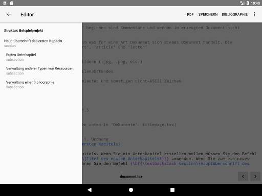 VerbTeX LaTeX Editor screenshot 6