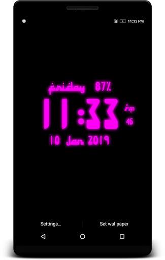 Arabic Digital Clock Live Wp screenshot 4