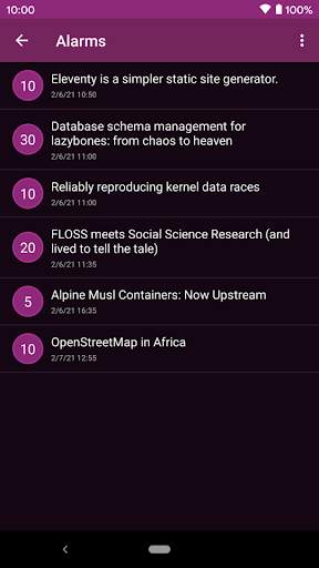 FOSDEM 2022 Schedule screenshot 6