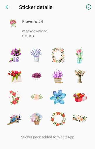 Stickers for Whatsapp WAStickerApps Flowers screenshot 4