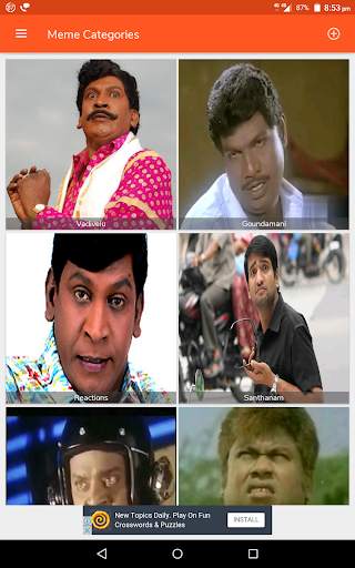 Meme Keyboard:GIF's,Memes for WhatsApp, Messenger. screenshot 9