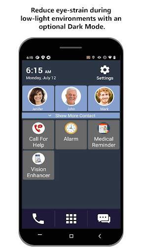 Senior Safety Phone - Big Icons Launcher screenshot 4