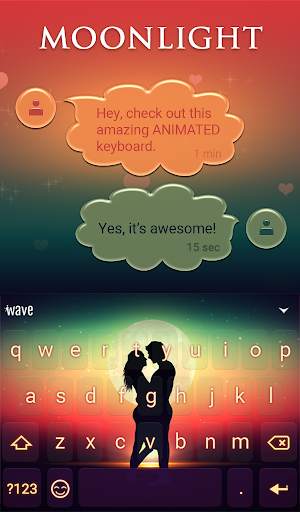 Moonlight Animated Keyboard   Live Wallpaper screenshot 3