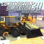 Construction Sim 3D Road works icon