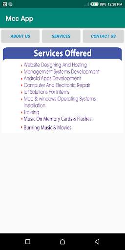 MCC Tech App screenshot 2