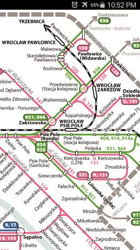 Wroclaw Tram & Bus Map screenshot 3