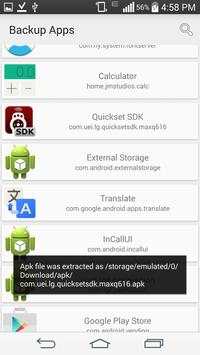Backup System/Downloaded Apps screenshot 3