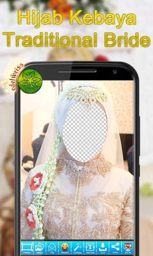 Hijab Kebaya Traditional Bride screenshot 3