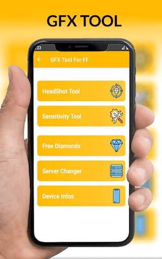 GFX HeadShot Tool & Free Diamonds For FF Launcher screenshot 2