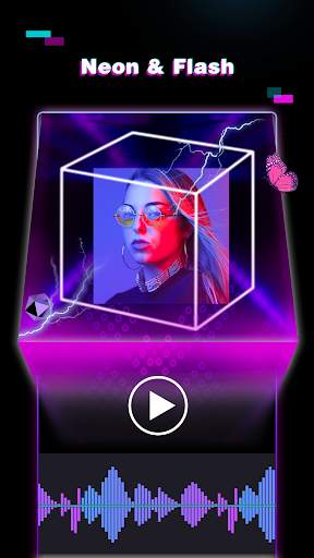 Picslip Photo Editor: Neon Line Art, 3D Stickers screenshot 1