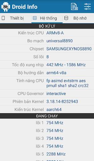 Droid Hardware Info screenshot 2