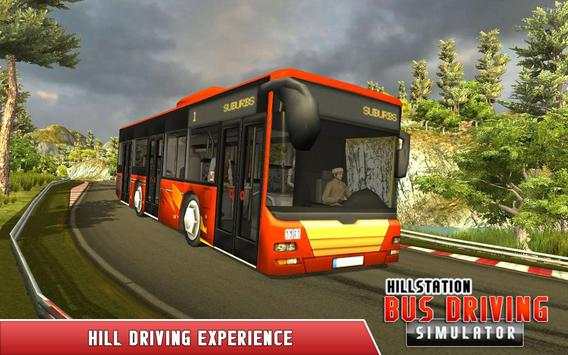 Hill climb bus driving : mountain bus simulator screenshot 1