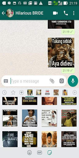 3000 Stiker WA Perang Gambar Sunda WAStickerApp 2 تصوير الشاشة