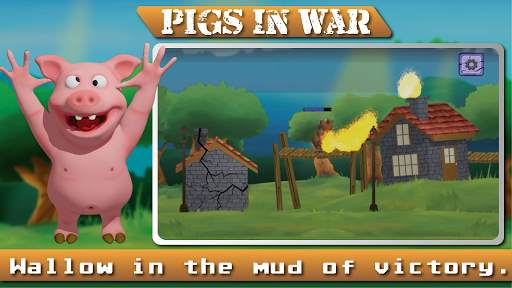 Angry  Pigs In War Strategy offline Games screenshot 4
