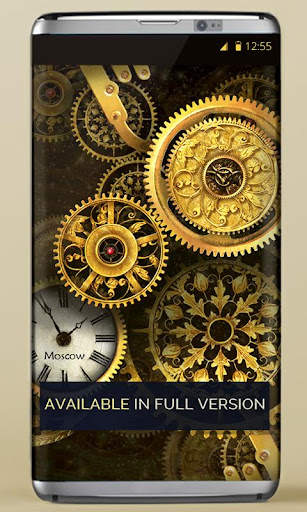 FREE Gold Clock Live Wallpaper screenshot 5