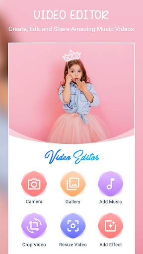 Video Editor With Photo And Music And Text  screenshot 1