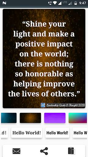 Leadership Quotes & Thoughts Maker screenshot 4