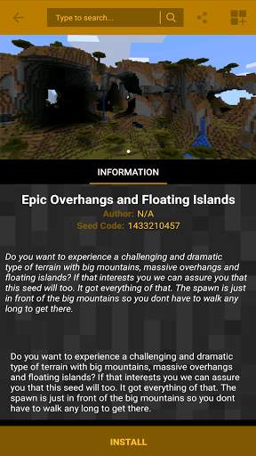 Seeds for Minecraft PE screenshot 3