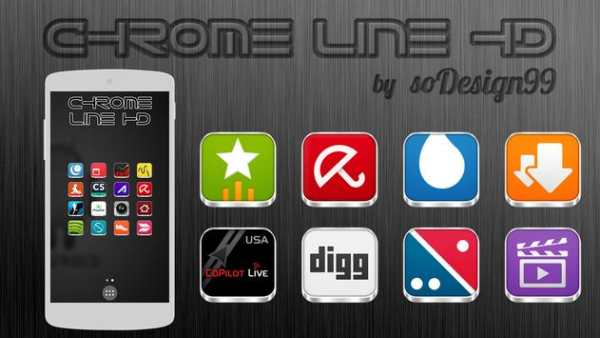 Chrome Line Lite - Icon Pack screenshot 8