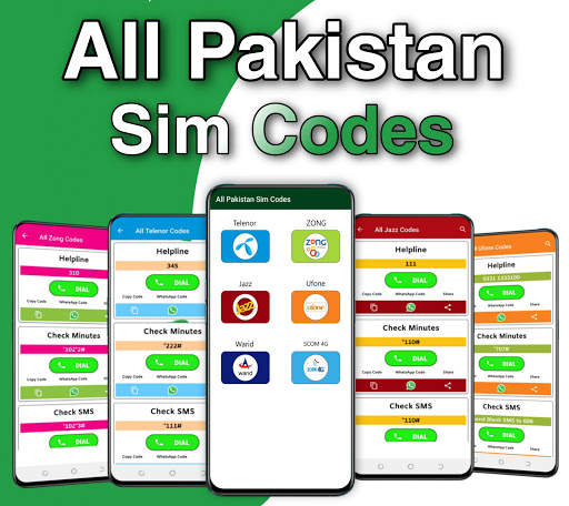 Sim Codes: Pak Network Codes screenshot 1