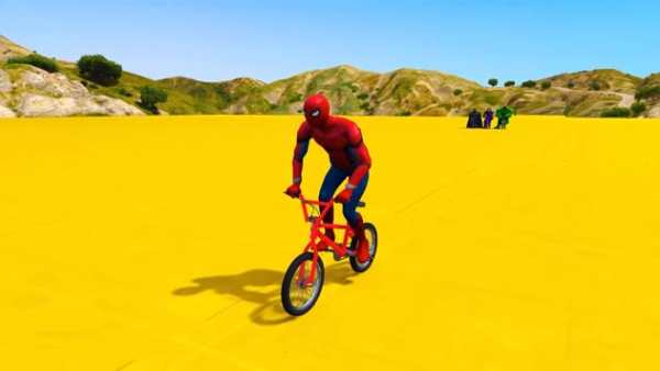Superhero BMX Stunts Racing: Top Racing Games screenshot 2