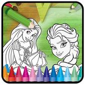 Princess Rapunzel ColoringBook icon