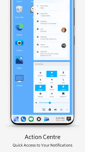 Win 10 theme for launcher screenshot 2