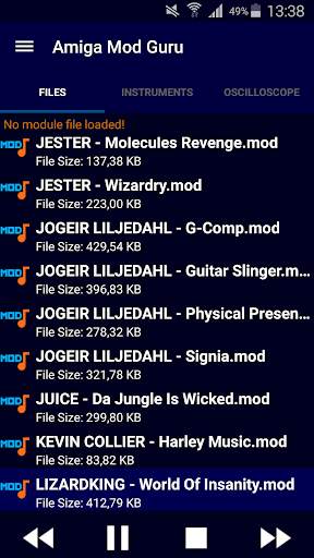 Amiga Mod Player screenshot 2