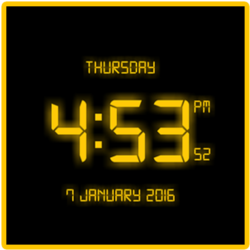Free LED Digital Clock LWP icon
