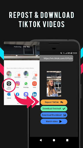 Repost for TikTok & Downloader - FREE screenshot 1
