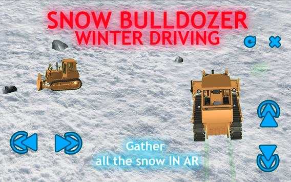Snow Bulldozer Winter Driving screenshot 2