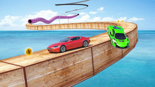 Crazy Car Stunt Game- Stunt Car Games on Mega Ramp screenshot 1