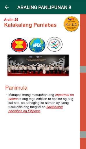 Araling Panlipunan 9 6 تصوير الشاشة