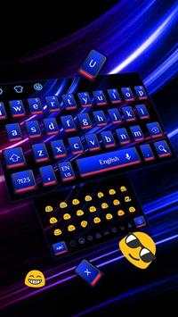 Cool Blue Red Light Keyboard screenshot 1