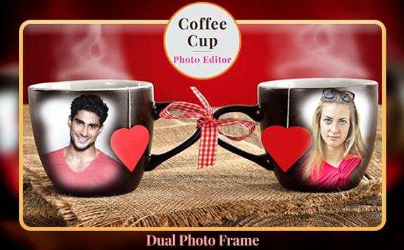 Coffee Cup Photo Editor - Dual Photo Frame screenshot 1
