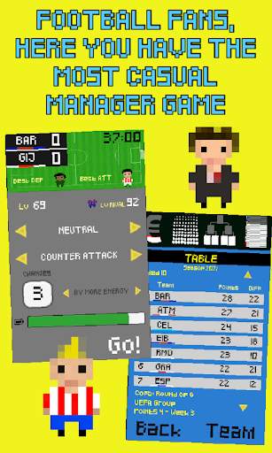 8-bits Football Mini Manager स्क्रीनशॉट 2