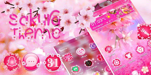 Sakura Launcher Theme screenshot 2